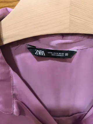 Camisa Zara Satén