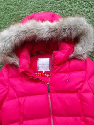 Cazadora Tommy Hilfiger Fucsia Plumas