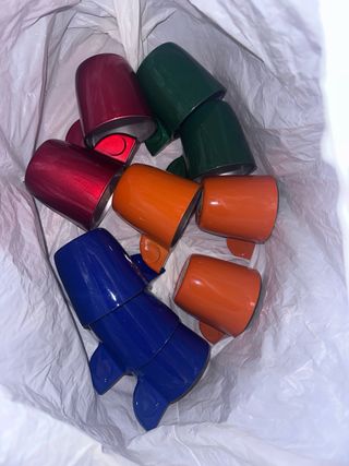 10 Tazas Espresso Ferrarini de Cristal