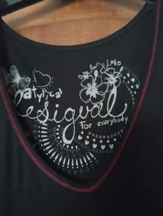 Abito Desigual nero e rosso