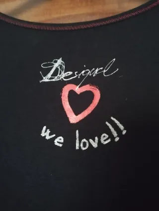 Abito Desigual nero e rosso