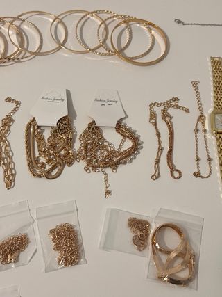 Lote 4 Orologi Donna Dorati