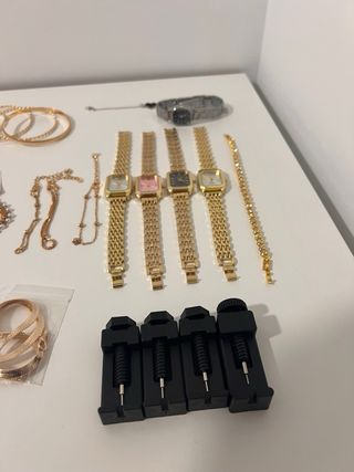 Lote 4 Orologi Donna Dorati