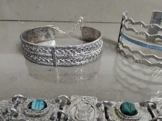 Braccialetti Etnici Argento e Turchese