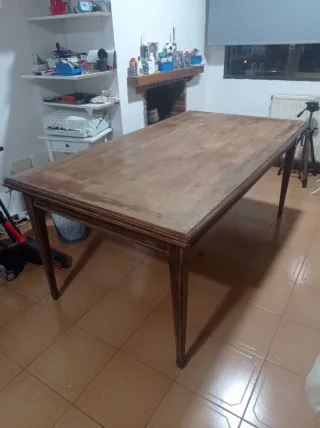 Mesa comedor extensible madera