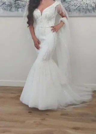 Vestido de Novia Blanco.