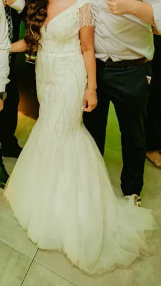 Vestido de Novia Blanco.