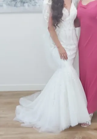 Vestido de Novia Blanco.