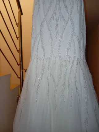 Vestido de Novia Blanco.