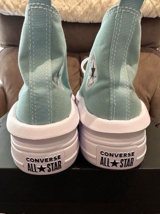 Converse turquesa con plataforma