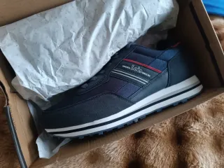 Zapatillas Lois Azul y Blanco