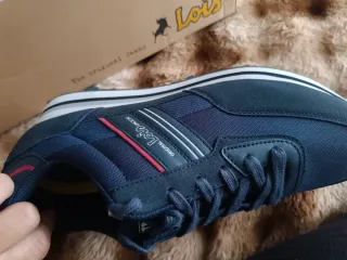 Zapatillas Lois Azul y Blanco