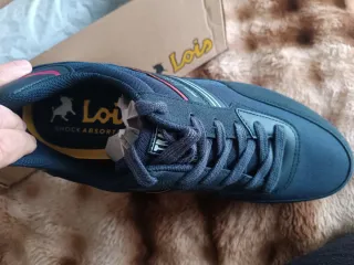 Zapatillas Lois Azul y Blanco