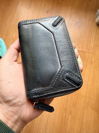 Portafoglio Burberry Pelle Zip Around Vintage