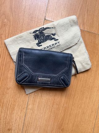 Portafoglio Burberry Pelle Zip Around Vintage