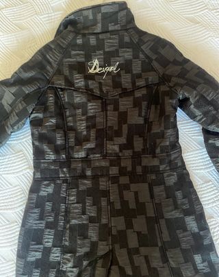 Abrigo Desigual Negro Mujer