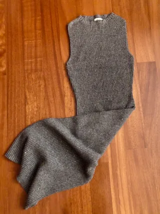 DIXIE Abito Lungo Maglia Grigio XS - EU 34