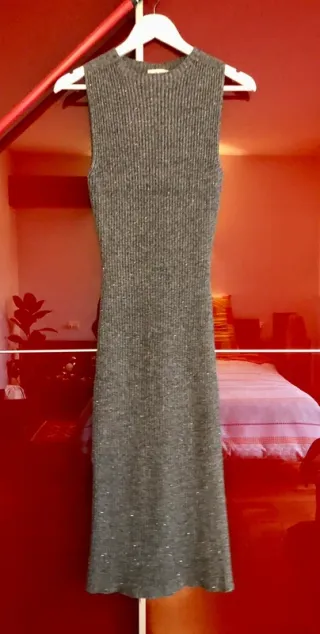 DIXIE Abito Lungo Maglia Grigio XS - EU 34