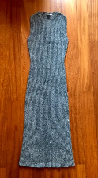 DIXIE Abito Lungo Maglia Grigio XS - EU 34