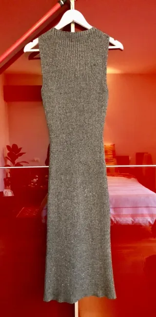 DIXIE Abito Lungo Maglia Grigio XS - EU 34