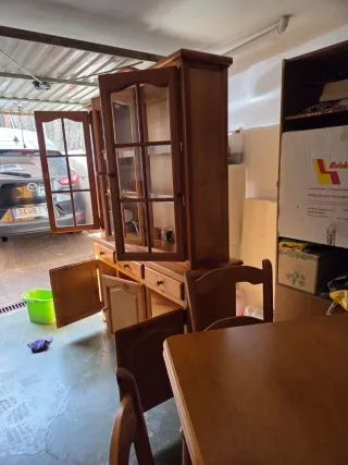 Juego de comedor de madera