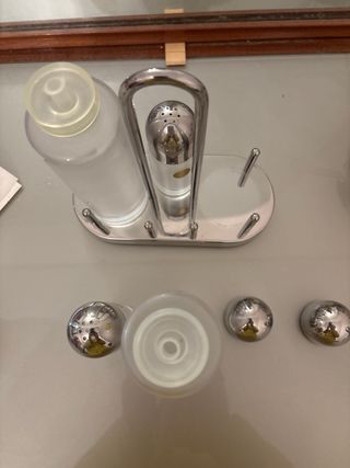 Set Oliera Alessi Vetro e Metallo