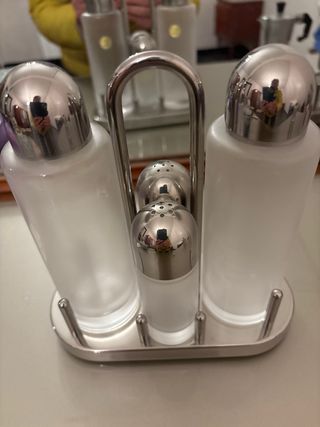 Set Oliera Alessi Vetro e Metallo