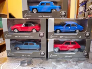 Coches Colección Super9 (Alfa Romeo, Peugeot, Rena