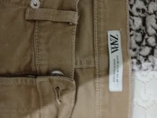 Vaqueros ZARA Beige Talla M