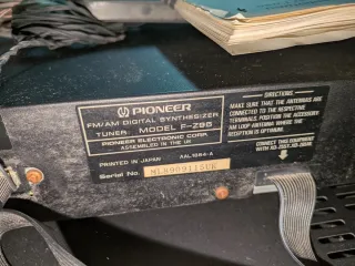 Pioneer F-Z95 Sintonizzatore Radio Stereo + manual