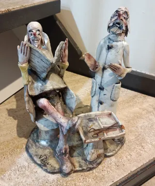 Statuetta scultura antica "Dal Barbiere" by Vacili