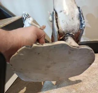 Statuetta scultura antica "Dal Barbiere" by Vacili