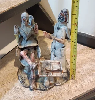 Statuetta scultura antica "Dal Barbiere" by Vacili