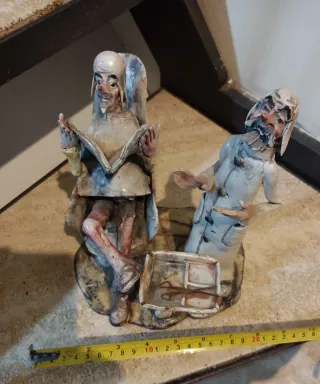 Statuetta scultura antica "Dal Barbiere" by Vacili