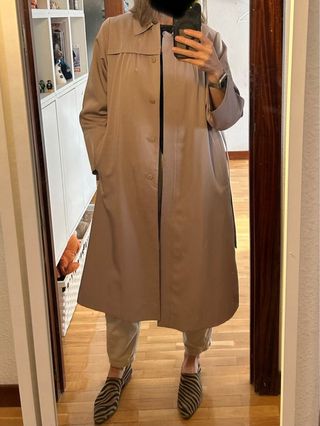 Gabardina Vintage Oysho Beige