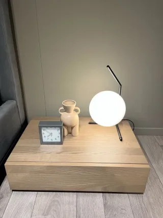 Lampada da tavolo in stile Flos IC T1 Low nera