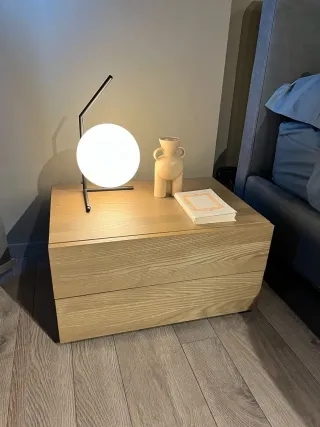 Lampada da tavolo in stile Flos IC T1 Low nera