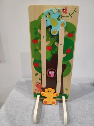 Juguete madera cascada coches y animales