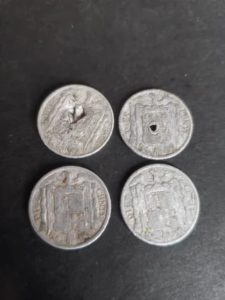 10 Céntimos 1941. 4 monedas.