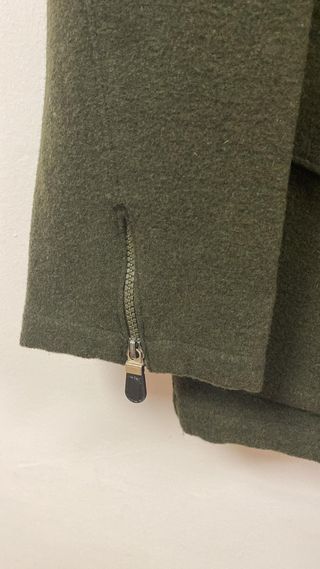 Abrigo Lana Clipping Talla 52 Verde Oliva