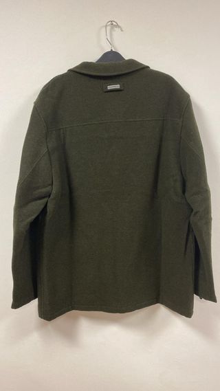 Abrigo Lana Clipping Talla 52 Verde Oliva