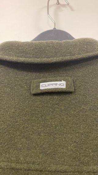 Abrigo Lana Clipping Talla 52 Verde Oliva