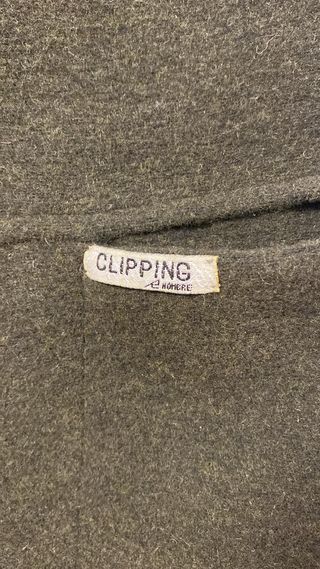 Abrigo Lana Clipping Talla 52 Verde Oliva