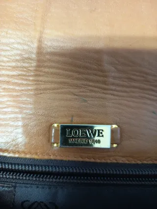 Bolso Loewe vintage piel marrón