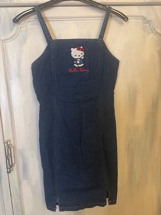 Vestido Hello Kitty Denim Talla M