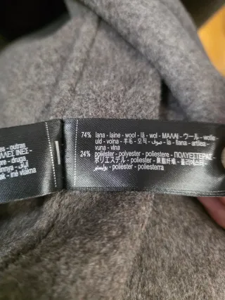 Abrigo Zara lana efecto pelo desmontable