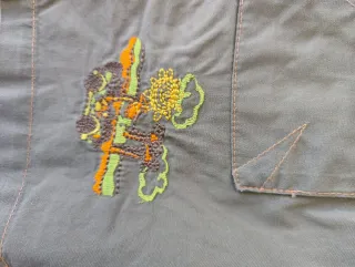 Bermuda loneta verde caqui 12 meses