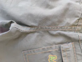 Bermuda loneta verde caqui 12 meses