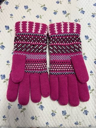 Guantes de lana STAR rosas