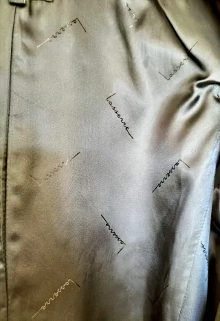 Abrigo LASSERRE angora y lana. Color azul marino.